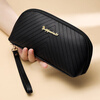 Kuqi Kangaroo 2025 Chinese Valentine's Day Fashion Clutch Women's Wallet Long Coin Purse Mobile Phone Bag Large Capacity Clutch Bag Women's Small Bag Black V33 (Versatile)