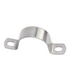 Jinchao 304 stainless steel thickened riding clamp pipe clamp bracket pipe buckle throat hoop water pipe clamp fixed U-shaped buckle pipe hoop M20 (5 pieces) thickened