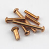 Test-GB867 copper semi-circle rivet semi-circle head red copper rivet round cap solid copper rivet M2M2.5M3M4M5 2*3 100 pieces