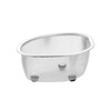 SP SAUCE Japanese kitchen stainless steel sink triangle drain basket storage rack wash basin pool water filter storage hanging basket filter standing model large