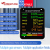 Japan imported quality new six-in-one PM10 air quality detector formaldehyde CO carbon dioxide PM2.5T Snow Mountain White