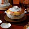Tao Xichuan CERAMIC ART AVENUE Jingdezhen ceramic tableware set household high-end bowls and plates tableware Chinese style housewarming New Year gift Fuzhi koi-rice bowl*1