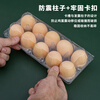 Magic City egg tray disposable plastic egg gift box shock-proof transparent duck egg native chicken quail thickened packaging box 15 pieces - transparent 100 pieces