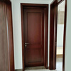 Red cherry log painted door bedroom door set bathroom door indoor solid wood room door villa whole house customization solid wood deposit