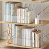 YOUNAL Transparent Desktop File Storage Box Vertical Office Information File Student Bookshelf Acrylic A4 Paper File Basket Transparent 2 Pack