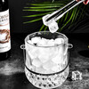 Bottington European red wine champagne ice bucket bar club ice bucket transparent thickened crystal glass ice bucket portable bar diamond ice bucket/free ice clip