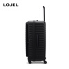LOJEL suitcase with removable interior, large-capacity extended carry-on case, Cubo trolley case, magnetic front flip-up opening, universal wheels, pearlescent black - upgraded version 21 inches -S carry-on case