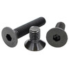 Yuruo M2M2.5M3M4M5M6M8 high-strength 10.9 countersunk head hexagonal bolts flat cup head cone head black screws M2*10 (50 pcs)