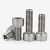 Bingneng 304 stainless steel hexagonal hollow exhaust screw vacuum hollow hole through hole threading screw M3-M12M20 M3*10 hole 1.5mm 20 pcs