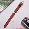 Genuine cowhide watch strap for women for Citizen Eco-Drive EM0550/0553 protruding needle pattern bracelet 16mm dark red-rose gold pin buckle 16*10*14mm