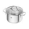 Zwilling Germany imported soup pot stainless steel stew pot cooking pot wok pan Flow series stainless steel pot 6-piece set