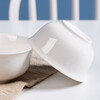 Haoya underglaze color Jingdezhen ceramic bowl set ceramic rice bowl soup bowl noodle bowl simple pure white 4.5 inches