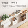 Kaiying kitchen rack seasoning utensil storage knife holder wall-mounted punch-free space aluminum wall multi-functional hook hanger guardrail storage rack needs to be used with a cross bar