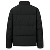 Dances with Wolves 90% goose down + graphene autumn and winter windproof stand-up collar men's down jacket 001 black 175