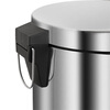 Ou Runzhe trash can foot pedal with lid 5L mirror stainless steel living room bedroom kitchen bathroom home office indoor and outdoor double bucket