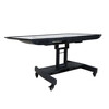 Yizhigu TV stand short 32-70 inches universal rostrum stage floor mobile cart round table conference video speech subtitle teleprompter 90 reverse view reverse display hanger
