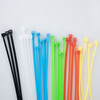 Hasdick Beijing Warehouse Distribution Colored Cable Ties Self-locking Nylon Cable Ties Cable Management Wire Bundling Ties 4*250mm (100 pieces) Red HKL-346