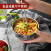 MAXCOOK stainless steel bowls, soup bowls and noodle bowls, 6 pieces, 12cm thick, double-layered insulation MCWA-011, anti-scalding and resistant to falling