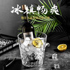 Bottington European red wine champagne ice bucket bar club ice bucket transparent thickened crystal glass ice bucket portable bar diamond ice bucket/free ice clip