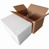 Postal box foam box matching carton set vegetables, fruits, fresh frozen products, seafood express insulated fresh-keeping box No. 1.5 high box + carton (3 sets)