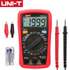 UNI-T digital multimeter high-precision multi-functional intelligent anti-burn multimeter electrician dedicated small household voltage and current UT33C+ plus spare alligator clips and battery