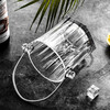 Bottington European red wine champagne ice bucket bar club ice bucket transparent thickened crystal glass ice bucket portable bar diamond ice bucket/free ice clip