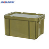Jingdunjun green turnover box plastic storage box with lid storage box storage box storage box 710*480*380mm