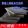 Zhuoji gray PVC sheet hard plastic sheet PVC acid and alkali resistant insulating rubber sheet 2-50mm customized size