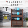 Bamboo Youjia Bogu rack multi-layer tea rack storage rack tea cabinet tea room ornaments display rack new Chinese style Duobao Pavilion tea set rack walnut color three-layer with door with drawer 68 long storage rack