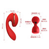 Kiss Toy Second Tide Vibrator Female Masturbator Adult Sex Toys Tina Red