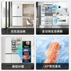 Meiling 450/501/510/511 ultra-thin zero-embedded refrigerator household embedded cross-door four-door refrigerator bottom cooling air-cooled frost-free dual frequency conversion first-level energy efficiency BCD-501WPU9CX white + single system