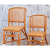 Yu Mengxindi Backrest Chair Natural Rattan Weaving Single Family Dining Chair Leisure Balcony Study Elderly High Backrest Small Rattan Chair with Armrests