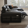 HODW Electric Functional Sofa Zero Wall Lawrence Leather Sofa Living Room Italian Minimalist First Class Sofa 2025 3.15m Four-seater Double Electric Fully Covered 2.8mm First Layer Cowhide