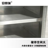 Ansery stainless steel sliding door workbench, canteen kitchen thickened work surface, load table storage cabinet with chopping board, length 180cm, width 80cm, height 80cm, thickness 1.0mm 701071