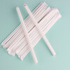 Park Jing disposable single individually packaged beverage pearl milk tea straws large bold biodegradable paper straws paper straws for pregnant women and children 8x197 kraft color paper straws 100 pieces (individually packaged)