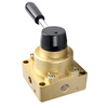 PUEKA pneumatic cylinder air valve switch manual valve HV-02 three-position four-way pneumatic manual rotary valve HV-03