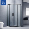 Yunqi Gedli shower room household Internet celebrity overall simple curved sliding door partition bath room shower room toilet SO1