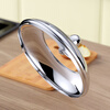 Hexingli pot lid stainless steel combination lid glass lid 32cm transparent visible pot lid wok lid steamer universal 18cm bakelite handle / adaptable inner diameter 17.8~18.3cm