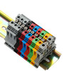 Cast-solid UK terminal connection strip rail-type terminal block voltage wiring copper terminal connector FBI-10-6 (applicable to UK2.5B/5N)
