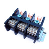 Three-in and multiple-out card rail-type branching terminal three-phase four-wire high-current branching box high-power terminal block three-in and three-out
