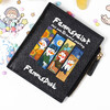 Flo Cat, world-famous paintings co-branded little duck, cute cartoon teen student wallet, girls short thin section with multiple card slots, casual Japanese Korean version, ins internet celebrity style niche design, off-white, 4 famous paintings in the world, DUCK