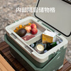 Huili large-capacity insulated box cooler outdoor camping car refrigerator ice cube cooler box ice bag fresh ice bucket portable green/22L long-lasting cold storage about 36 hours 1 piece
