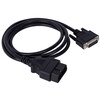 Anhuashun OBD2 female to DB15 male interface expansion connection 1.5m OBD 16pin to DB15 minimum order quantity of ten pieces