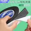 Miloqi fire retardant seal strip gas stove range hood gap filling sponge strip door and window anti-collision sound insulation strip mechanical equipment shock absorbing cushion pad upgraded flame retardant model black 30mm wide * 3 meters long 8mm thick