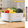 Jia helper 4-piece set of vegetable basin drain basket kitchen household plastic fruit plate water filtering vegetable washing basket free shipping high style 2 basins + 2 sieves