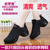 Harroman Four Seasons Dance Shoes Flying Mesh Square Dance Shoes Women's Dance Shoes Soft Sole Increased Jazz Modern Ballroom Dance Shoes 727 Black Densified Mesh 38