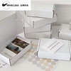 Ins style white airplane box plus hard Gu card packaging box small card packaging box rectangular flat box white 20*13*3cm large size 3 pcs