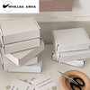 Ins style white airplane box plus hard Gu card packaging box small card packaging box rectangular flat box white 20*13*3cm large size 3 pcs