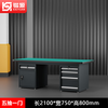 Kaiyuan five drawers and one door single table 2100*750*800mm anti-static heavy-duty workbench bench bench industrial assembly line tool table multi-functional maintenance tool table experimental operating table