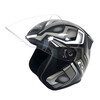 LS2 new motorcycle helmet quarter helmet electric moped four seasons large tail wing large size men and women half helmet OF608 black gray silver phantom 3XL (recommended 61-62CM)